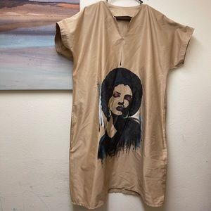 HandMade Summer Spring MIDI Dress. Size One Size